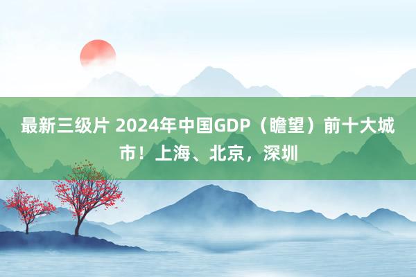 最新三级片 2024年中国GDP（瞻望）前十大城市！上海、北京，深圳