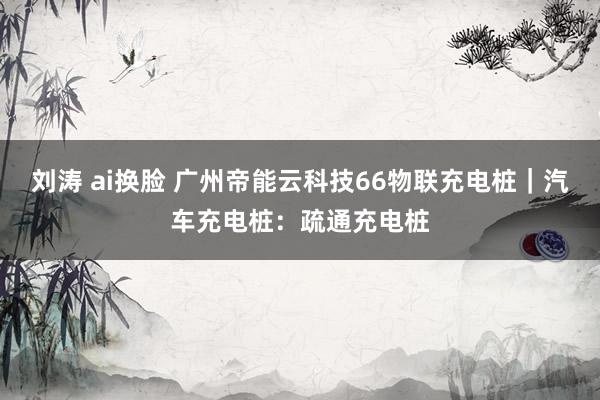 刘涛 ai换脸 广州帝能云科技66物联充电桩｜汽车充电桩：疏通充电桩